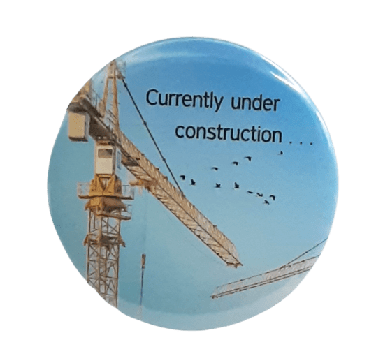 Currently under Construction - 4 / 2.25 inch - Unisex Fashion