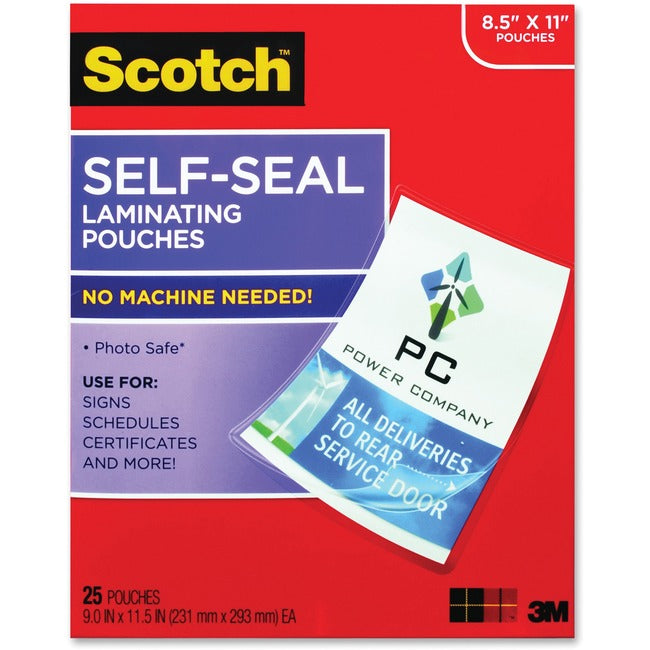 Scotch Self-Seal Laminating Pouches - GreatEagleInc