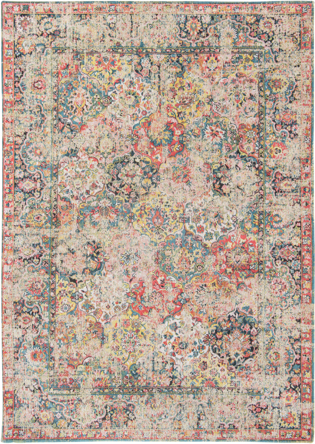 7' X 9' Red Oriental Non Skid Area Rug - Home & Garden
