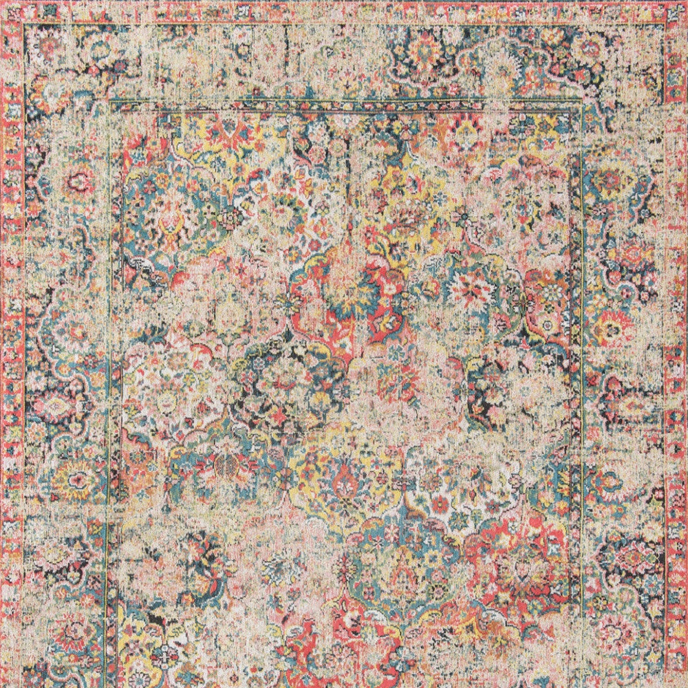 7' X 9' Red Oriental Non Skid Area Rug - Home & Garden