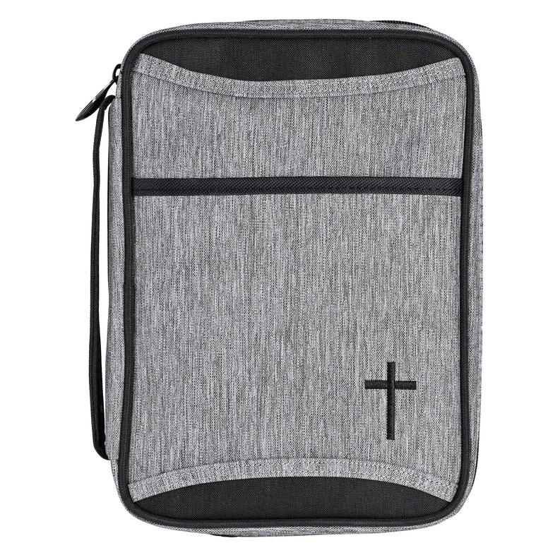 Bible Cover Heather - Black / 1 / Large Print - Bags & Wallets