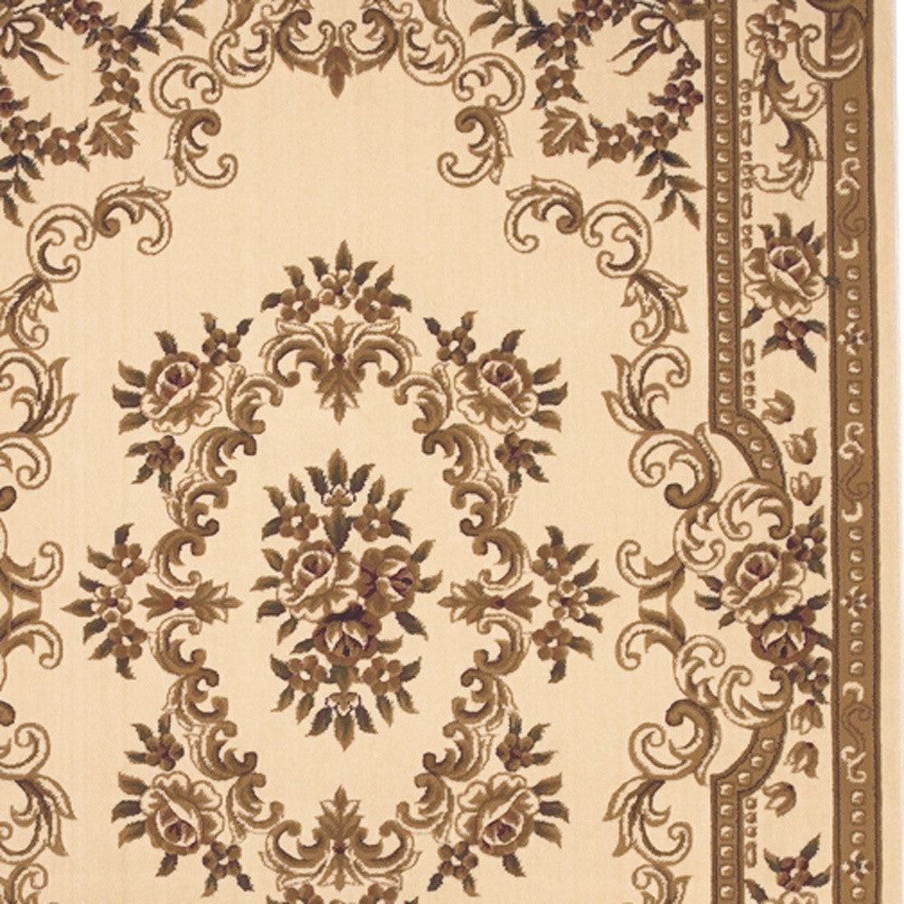 9' X 13' Polypropylene Ivory Area Rug