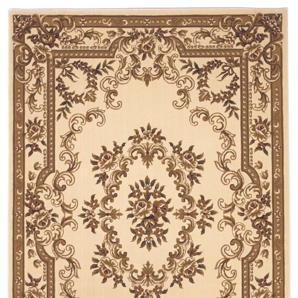 9' X 13' Polypropylene Ivory Area Rug