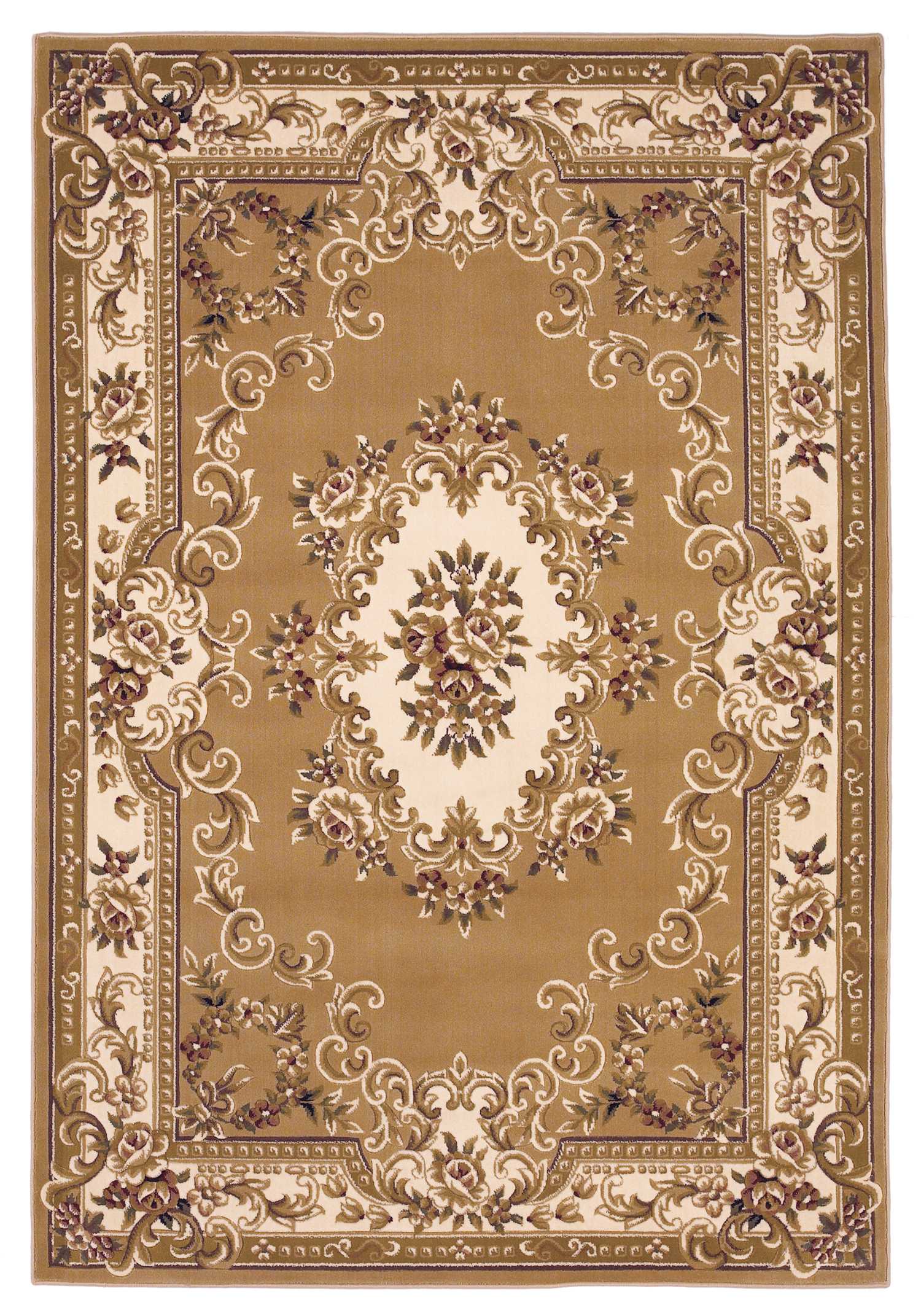 9' X 13' Polypropylene Beigeor Ivory Area Rug