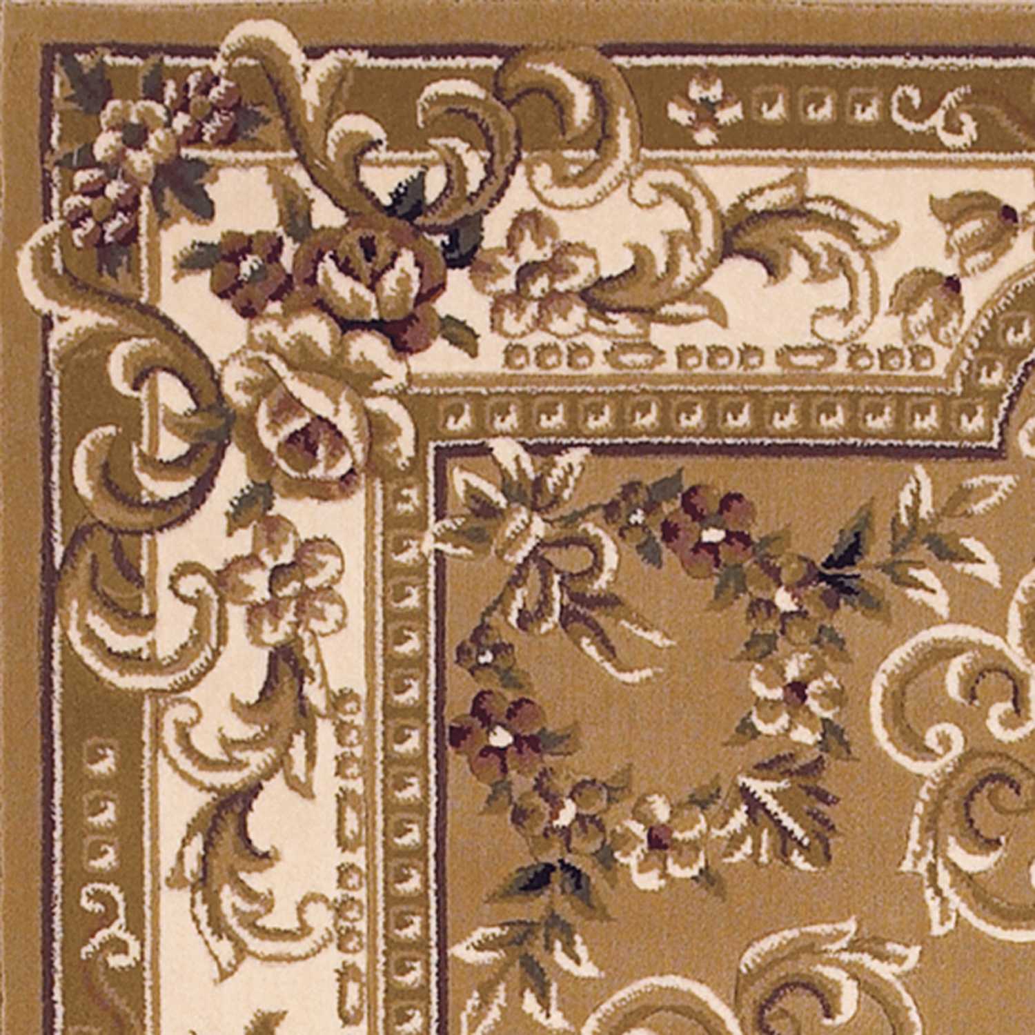 9' X 13' Polypropylene Beigeor Ivory Area Rug