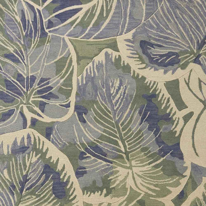 9' X 12' Blue Wool Handmade Area Rug