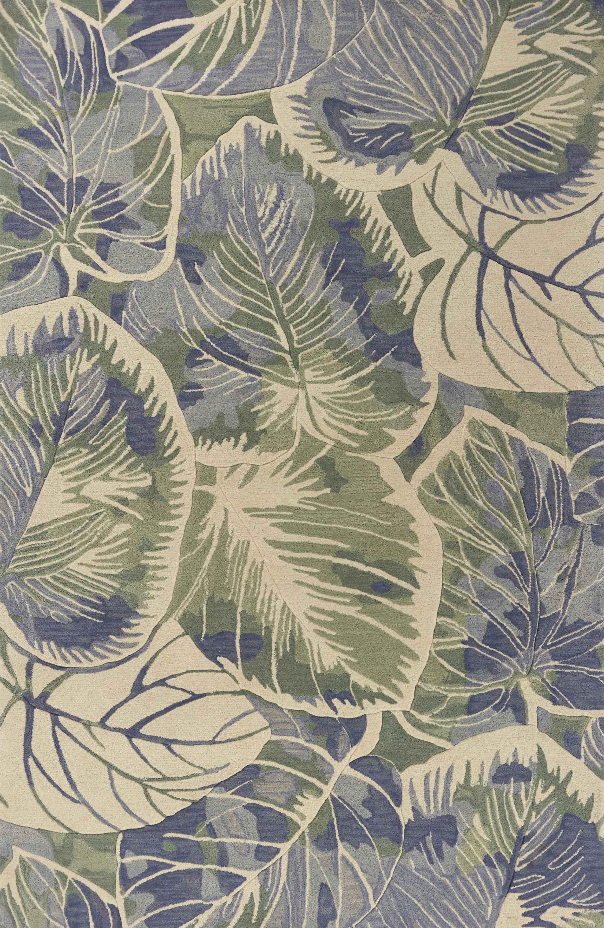 9' X 12' Blue Wool Handmade Area Rug