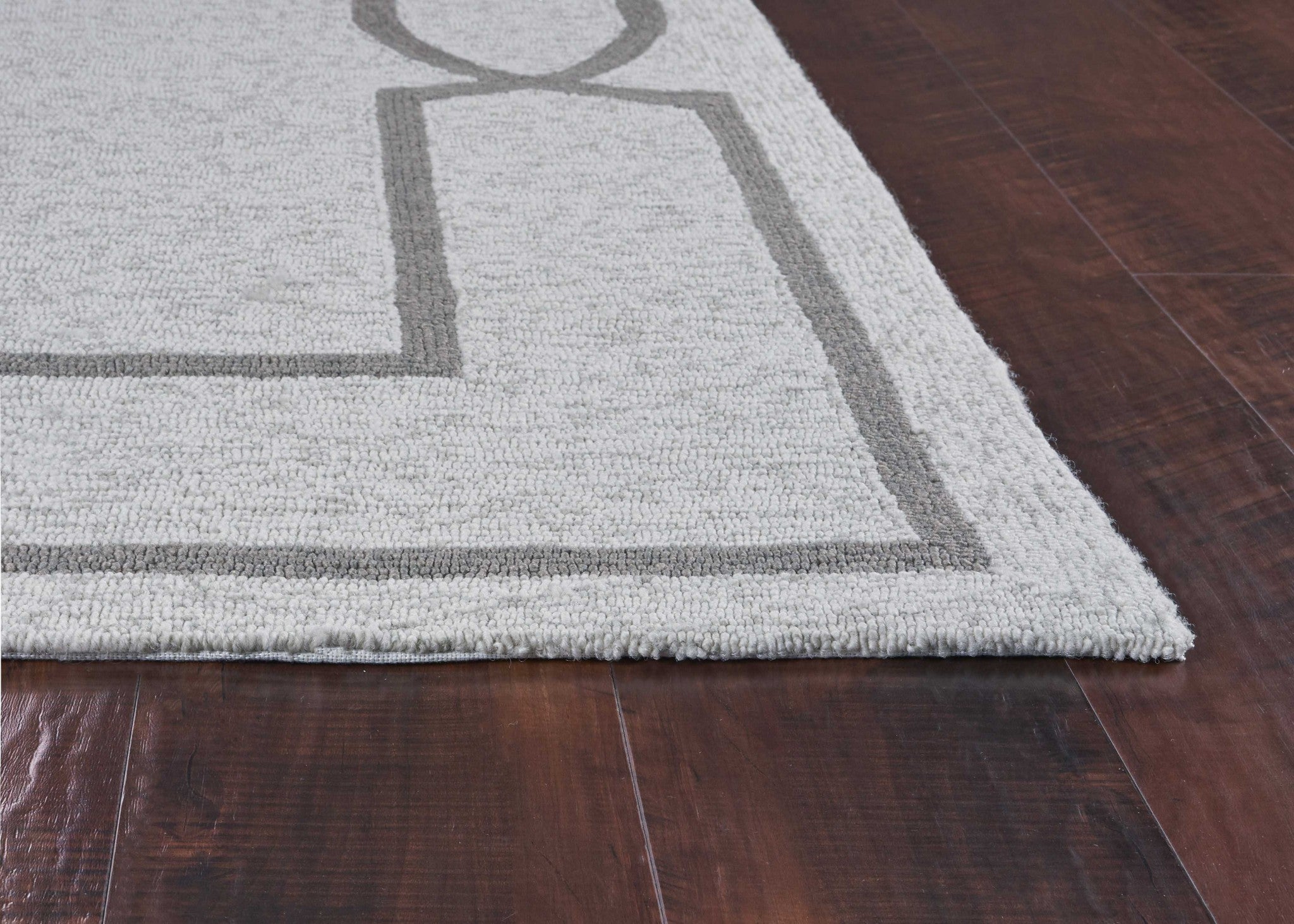 5' X 7' Ivory And Brown Geometric Handmade Indoor Outdoor Area Rug - Outdoor