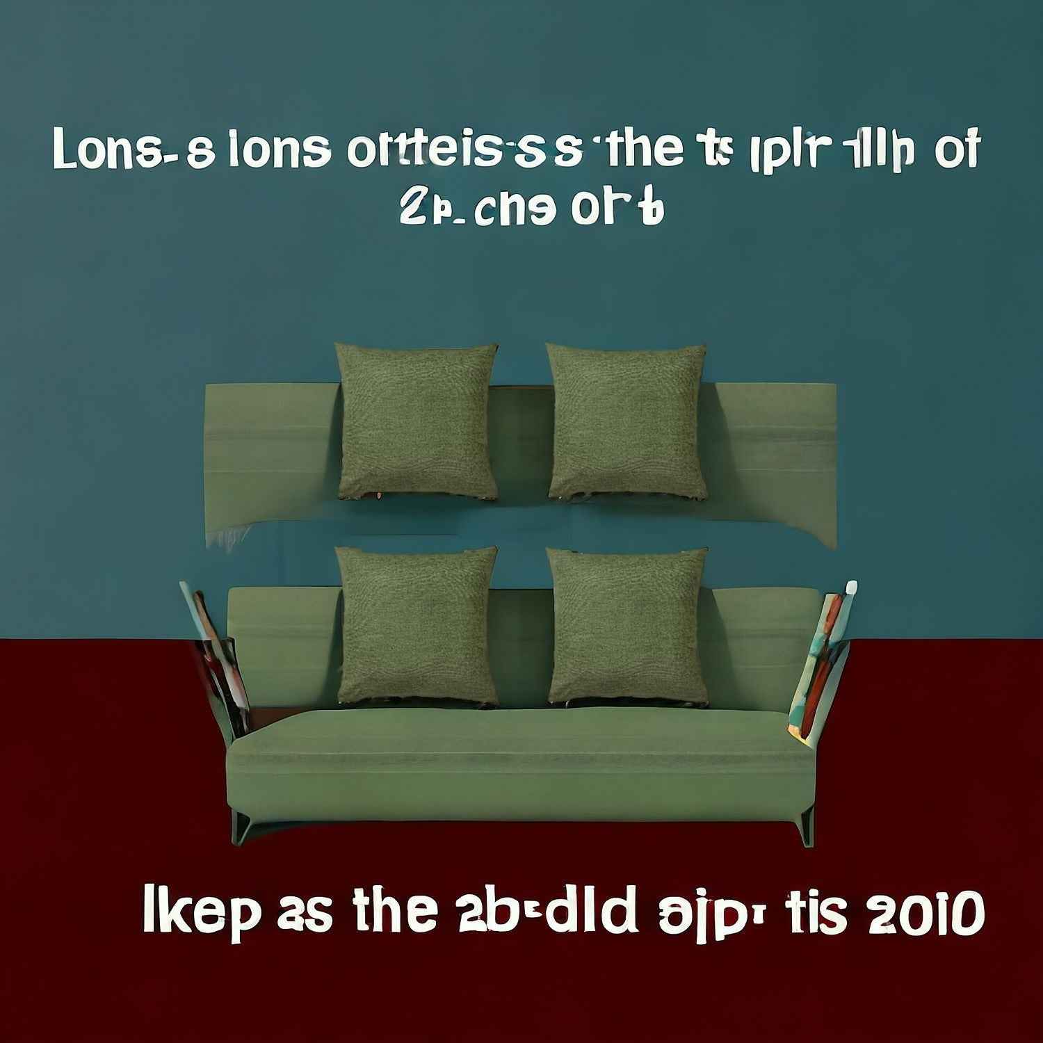 Set Of Four 20" X 20" Fern Green Polyester Zippered Pillow Cover