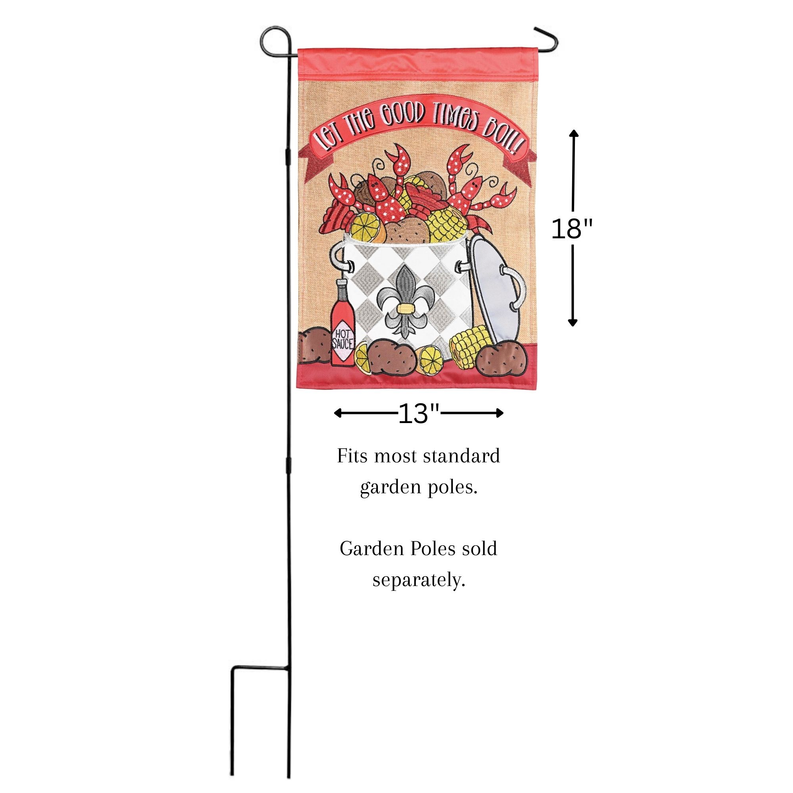 Flag Let The Good Times Boil 13x18 - Brown/ Red / 1 - Religious Jewelry