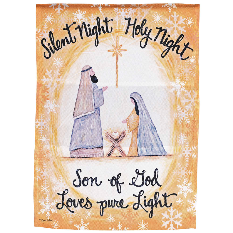Flag Holy Family Loves Pure Light 30x44 - Brown/ Blue / 1 - Religious Jewelry