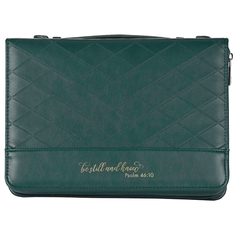 Bible Case Quilted Be Still Green XLarge - GRN / 1 - Religious Jewelry