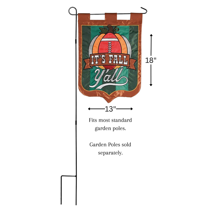 Flag Football Its Fall YAll 13x18 - Orange/Green / 1 - Religious Jewelry