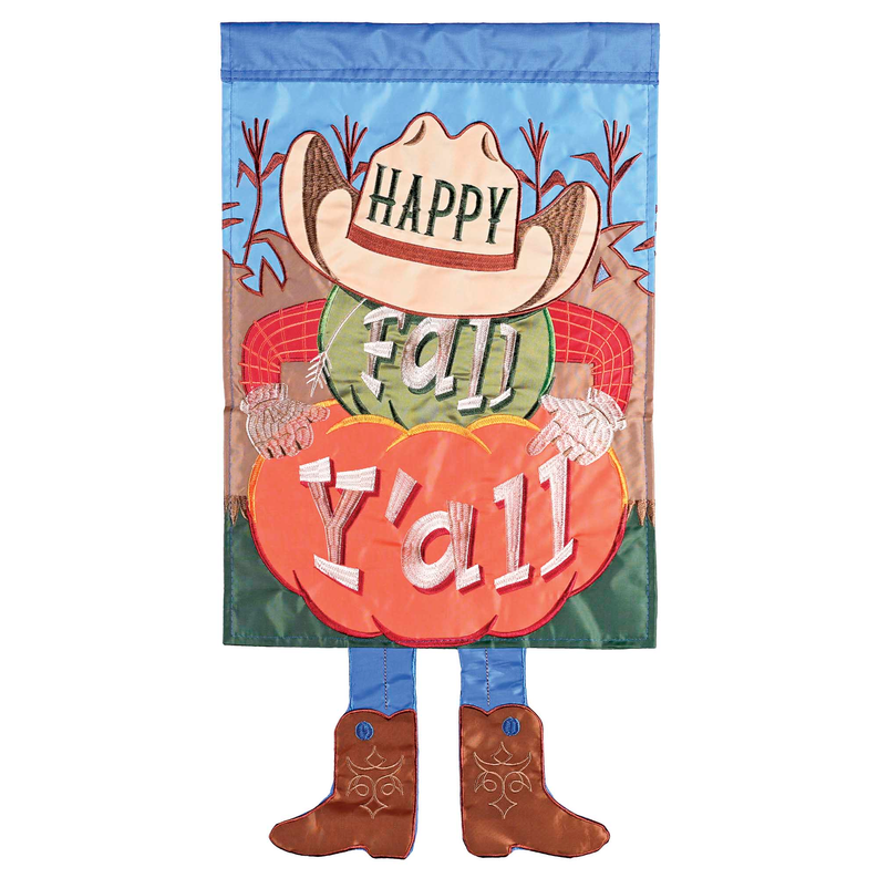 Crazy Leg Happy Fall YAll Pumpkins - Blue/ Orange / 1 - Religious Jewelry