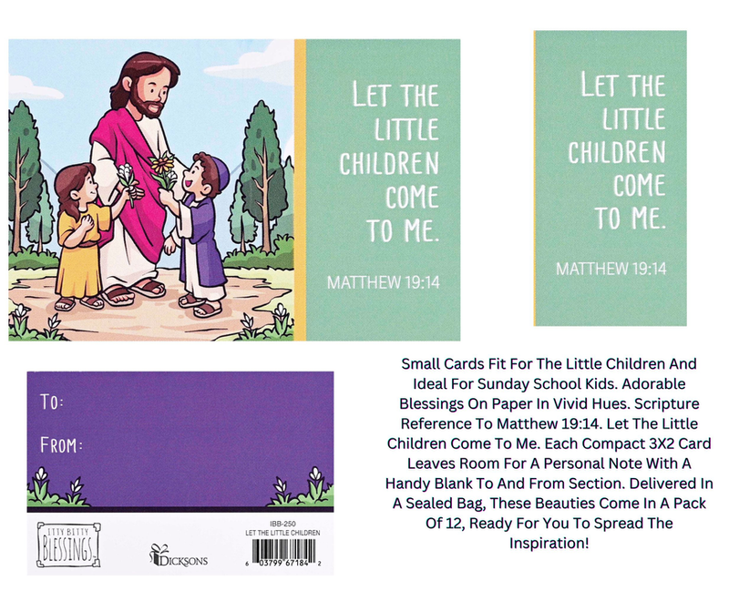Pack of small religious greeting cards showing Jesus scene and scripture text panel