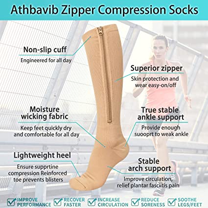 Compression Sock With Zip - GreatEagleInc