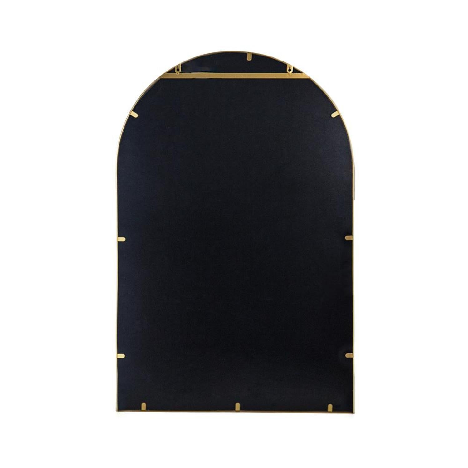 36" Gold Arch Iron Framed Accent Mirror - Bed & Bath