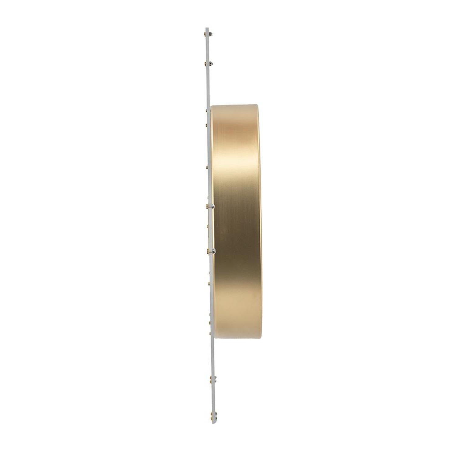 24" Circle Gold Acrylic Analog Wall Clock - Home Decor