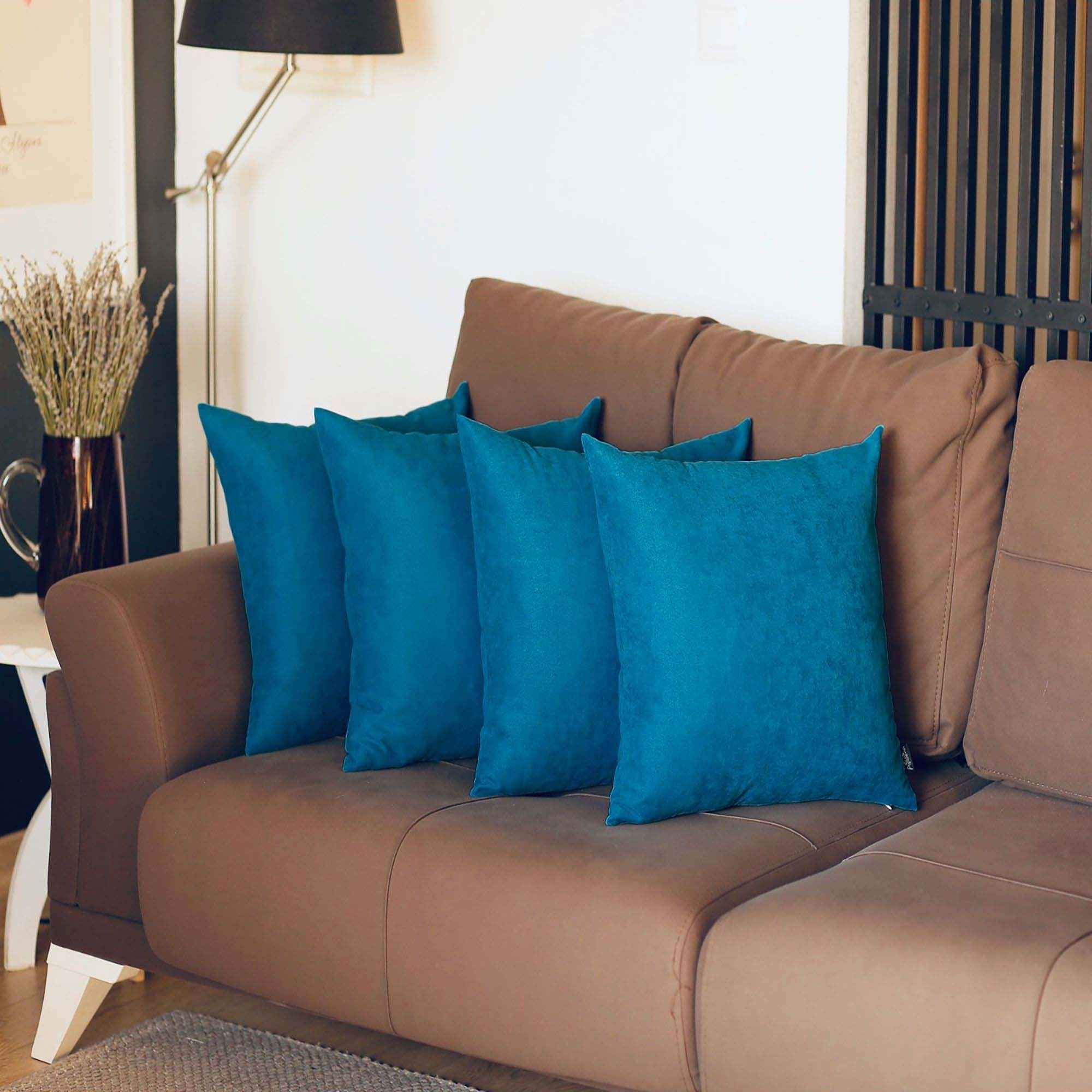 Set Of Four 18" X 18" Tahitian Tide Polyester Zippered Pillow Cover