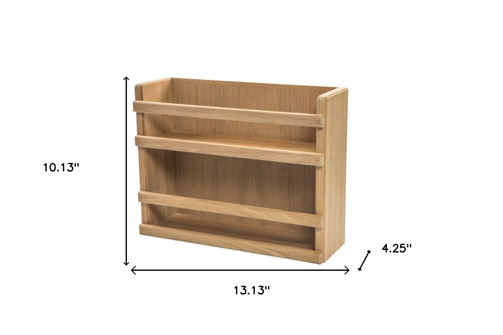 Wall Mounted 13.13 " Wood Spice Rack - Kitchen & Dining
