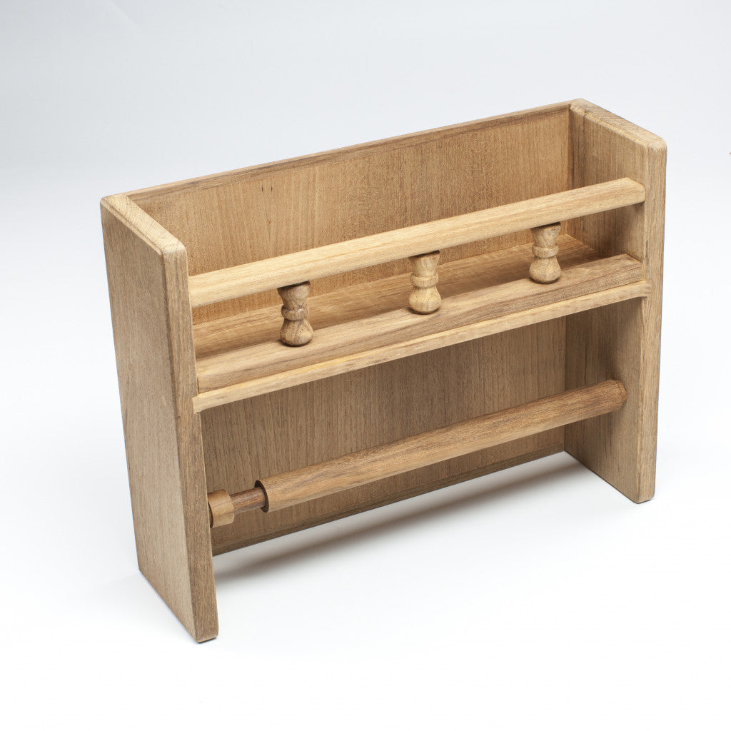Wall Mounted 13.07 " Wood Spice Jar & Rack Set - Kitchen & Dining
