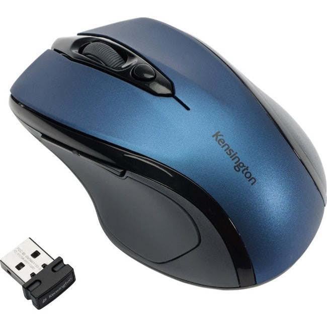 Kensington Pro Fit Mid-Size Wireless Mouse - Sapphire Blue - GreatEagleInc