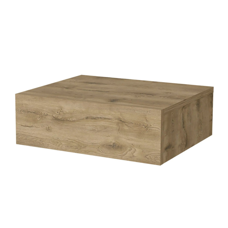 5" Beige Wood One Drawer Floating Nightstand - GreatEagleInc