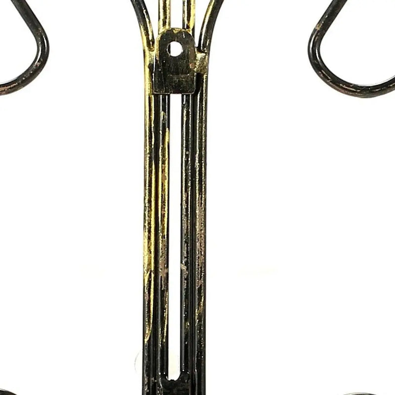 16" Black And Gold Metal Garden Accents Accessories Homeroots Outdoor