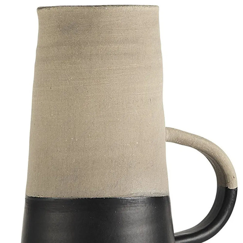 16" Black Ceramic Decorative Jug Homeroots Home Decor