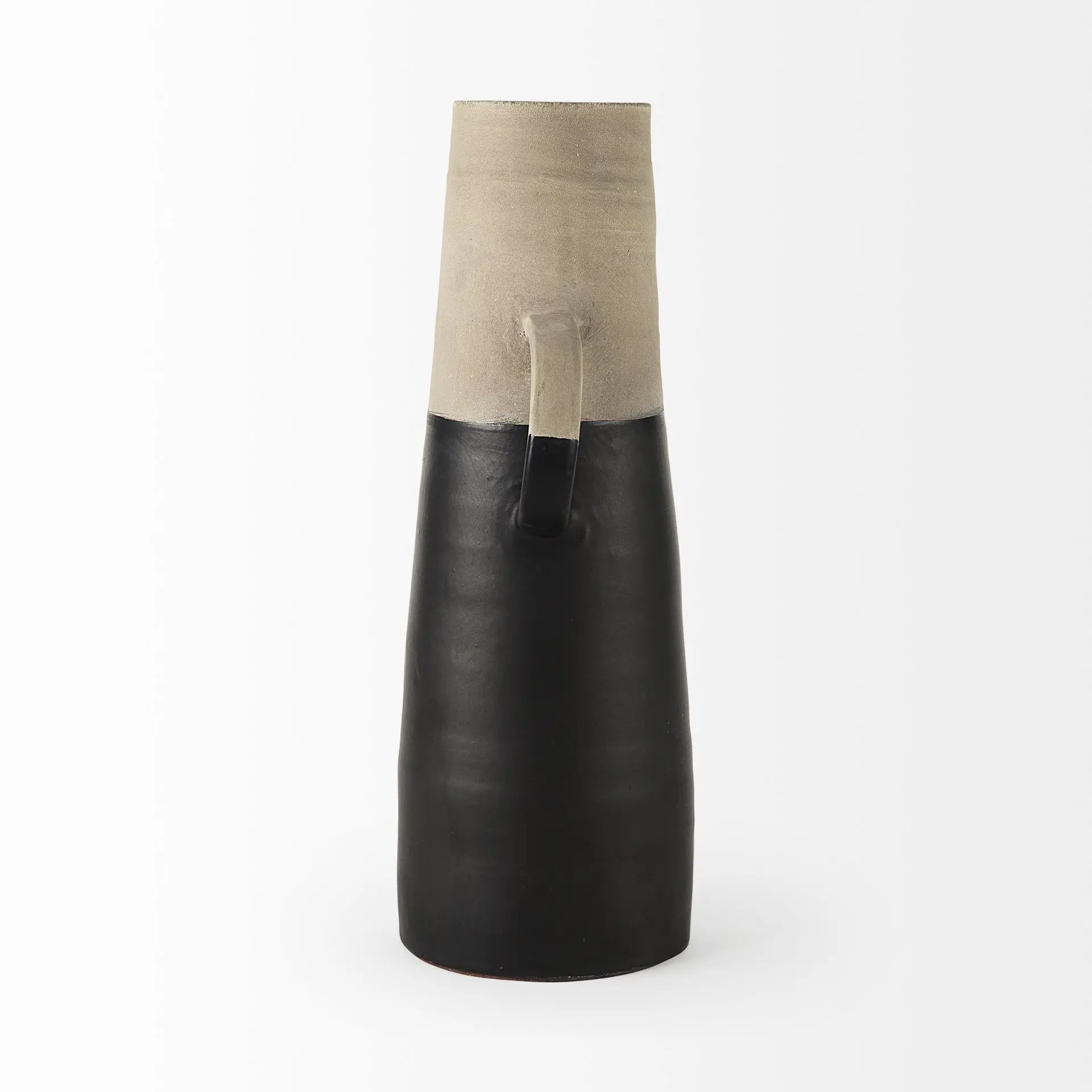 16" Black Ceramic Decorative Jug Homeroots Home Decor