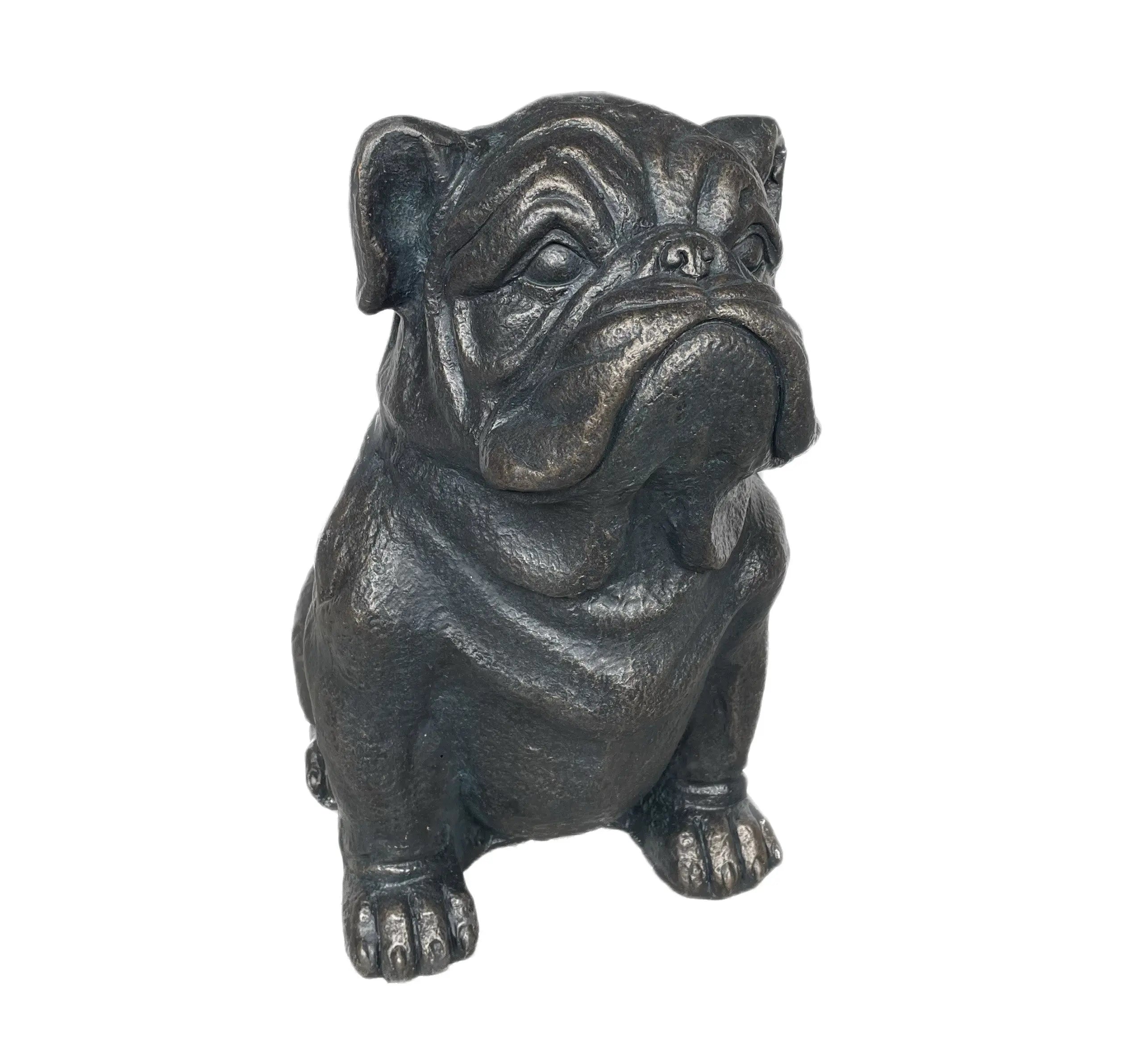 16" Black Polyresin Dog Outdoor Statue Homeroots Outdoor