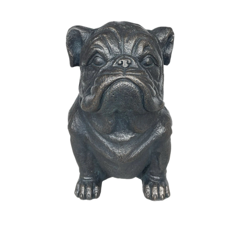 16" Black Polyresin Dog Outdoor Statue Homeroots Outdoor