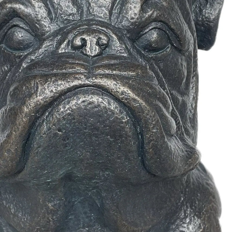 16" Black Polyresin Dog Outdoor Statue Homeroots Outdoor