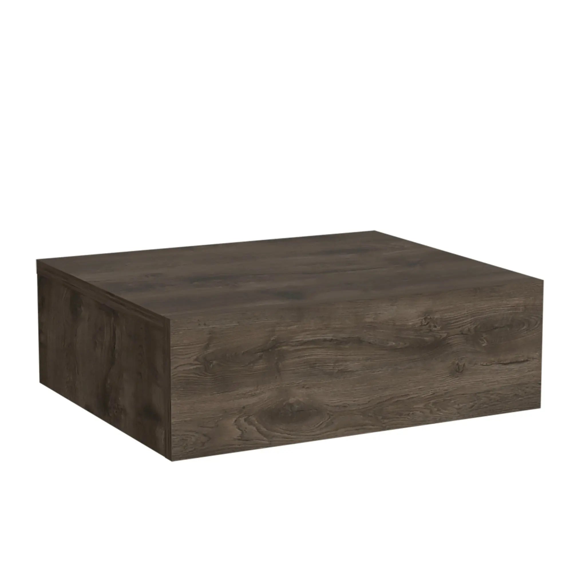 5" Brown Wood One Drawer Floating Nightstand - GreatEagleInc