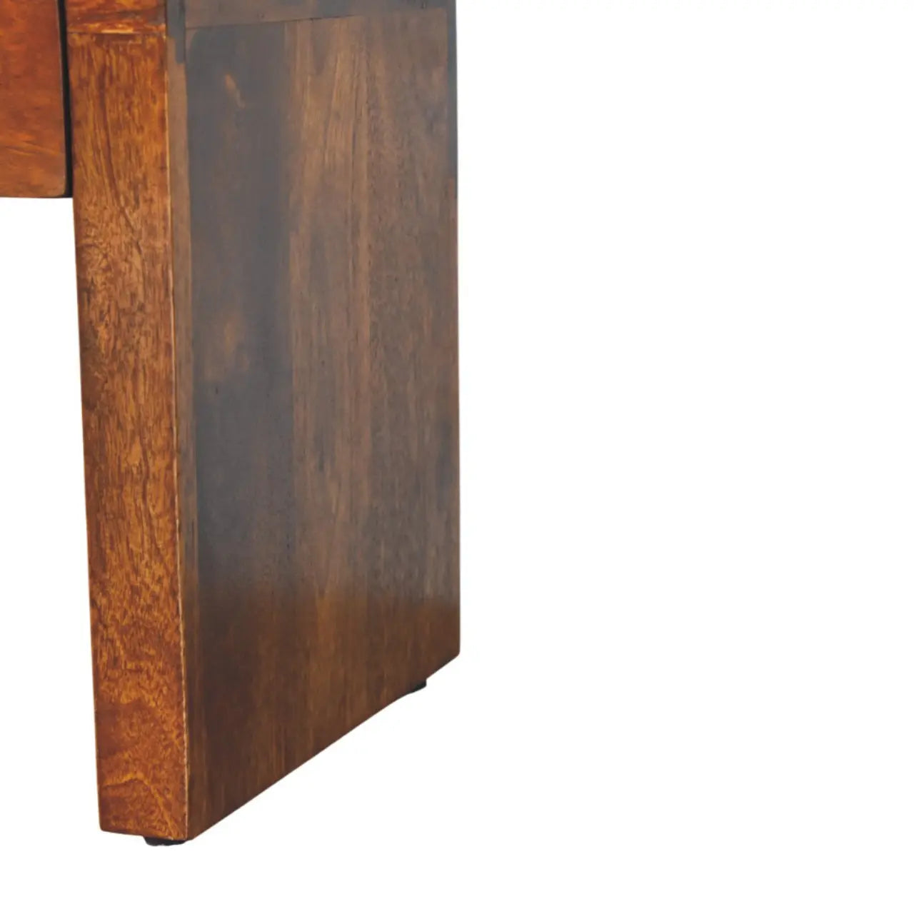 16" Chestnut Solid Wood One Drawer Nightstand Homeroots Bed & Bath
