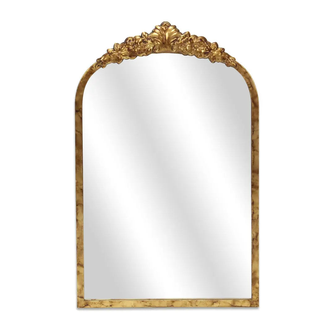 16" Gold Metal Arch Accent Mirror Homeroots Bed & Bath