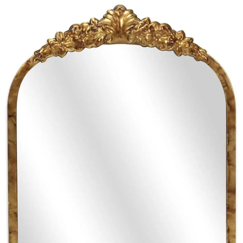 16" Gold Metal Arch Accent Mirror Homeroots Bed & Bath