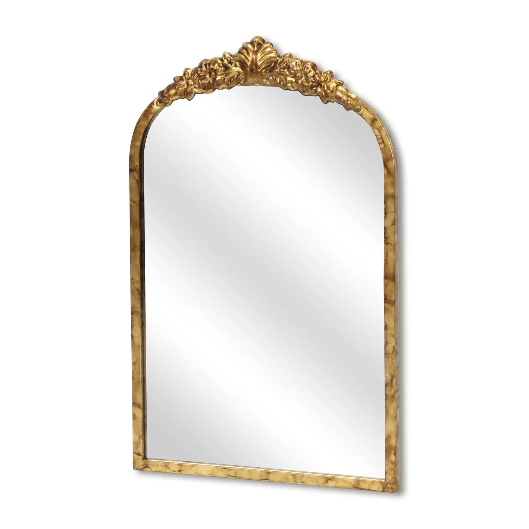 16" Gold Metal Arch Accent Mirror Homeroots Bed & Bath