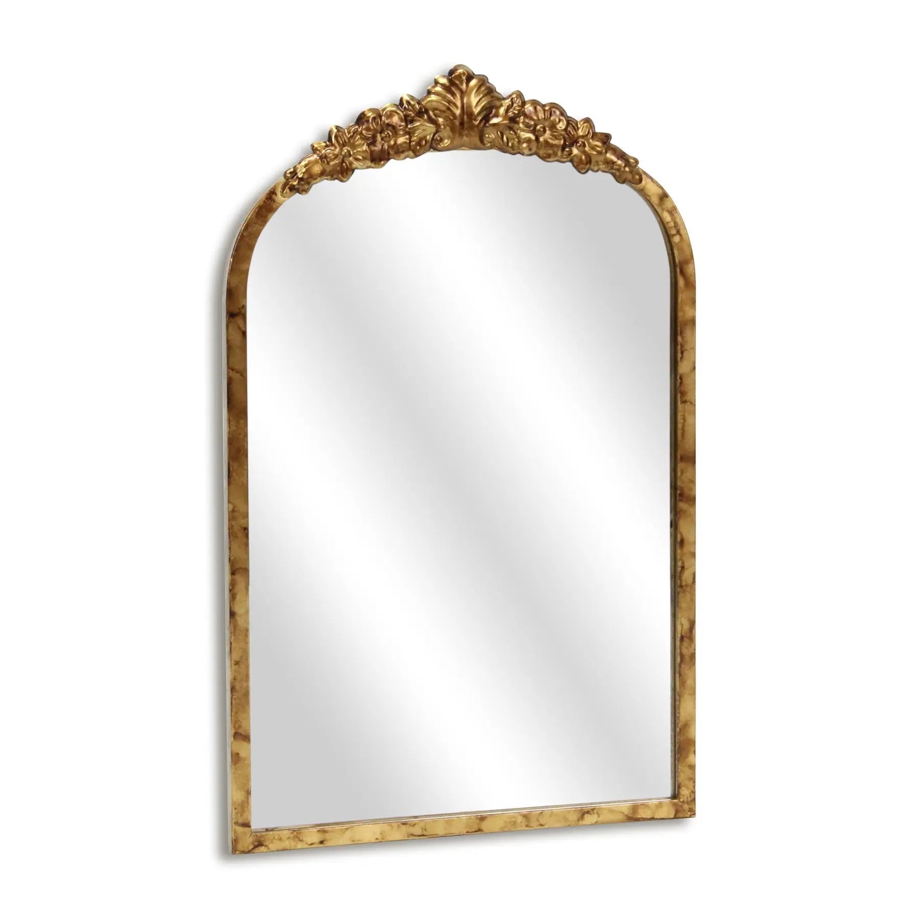 16" Gold Metal Arch Accent Mirror Homeroots Bed & Bath