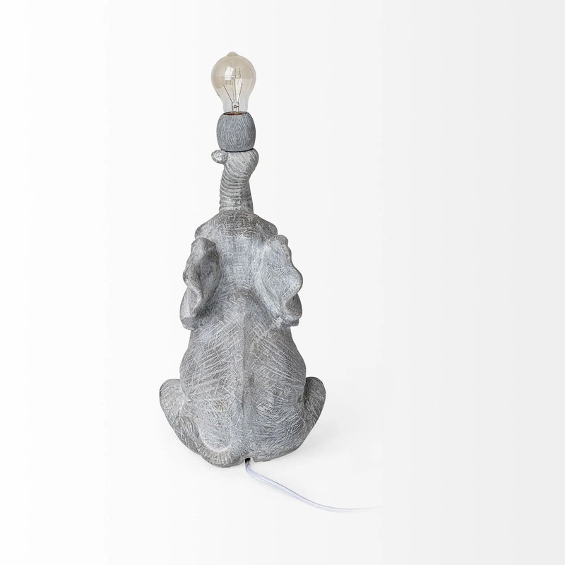 16" Gray Lamp Base LED Homeroots Lighting