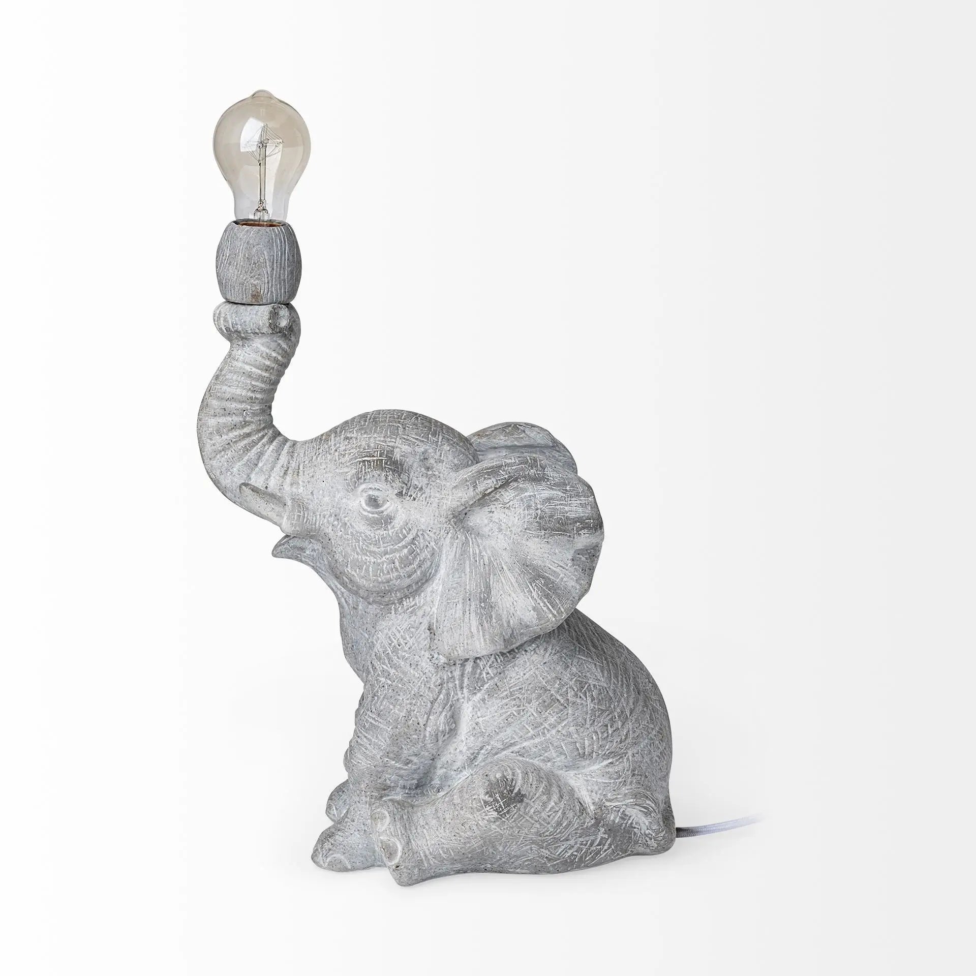 16" Gray Lamp Base LED Homeroots Lighting