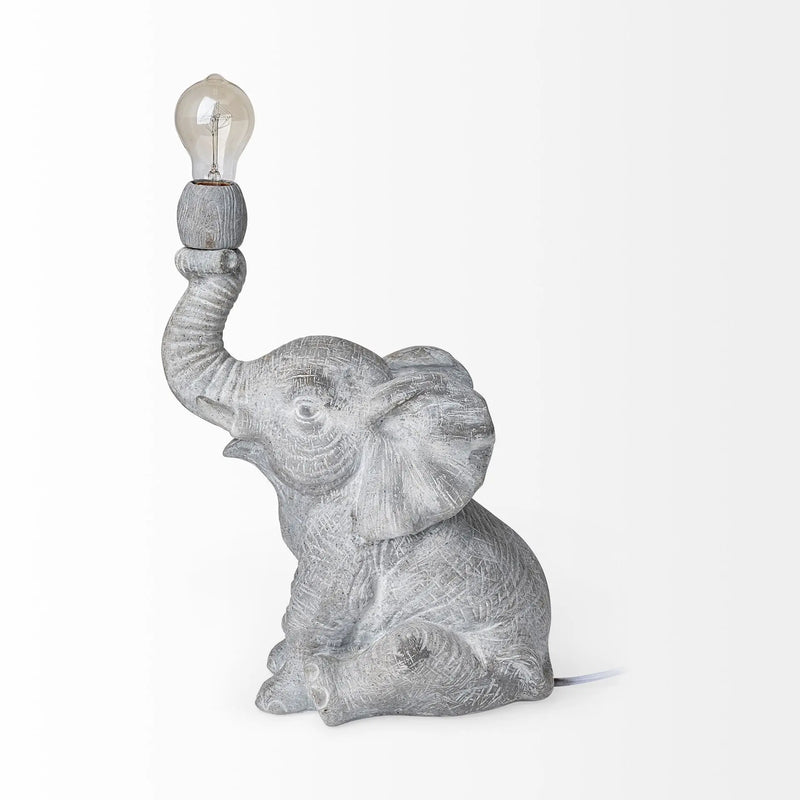 16" Gray Lamp Base LED Homeroots Lighting