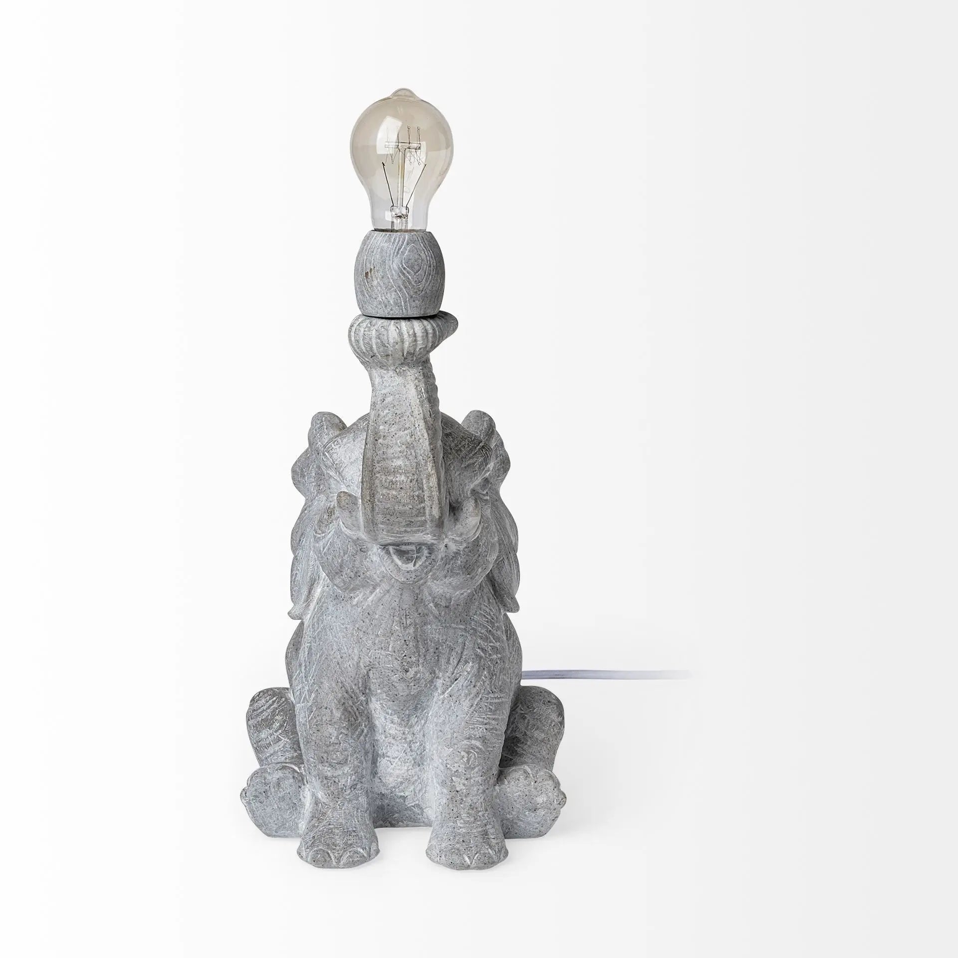 16" Gray Lamp Base LED Homeroots Lighting