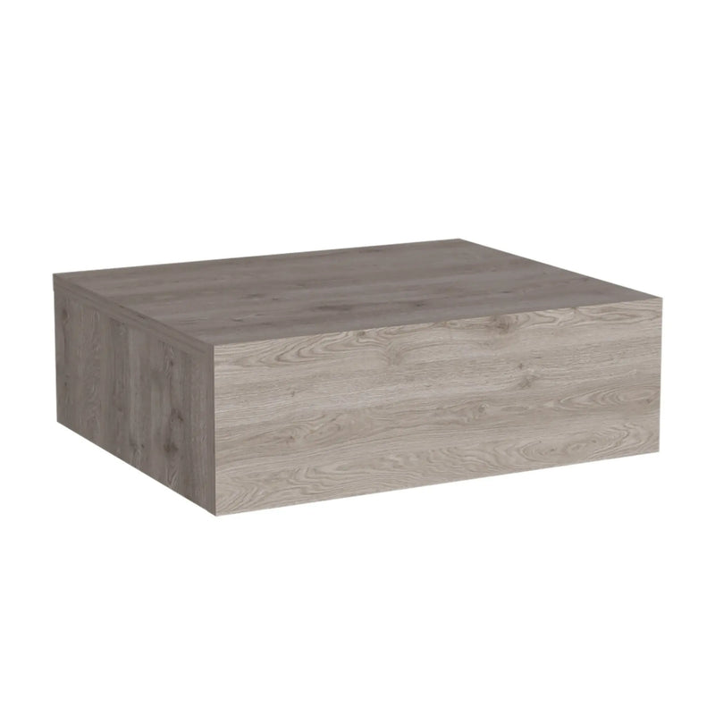 5" Gray Wood One Drawer Floating Nightstand - GreatEagleInc
