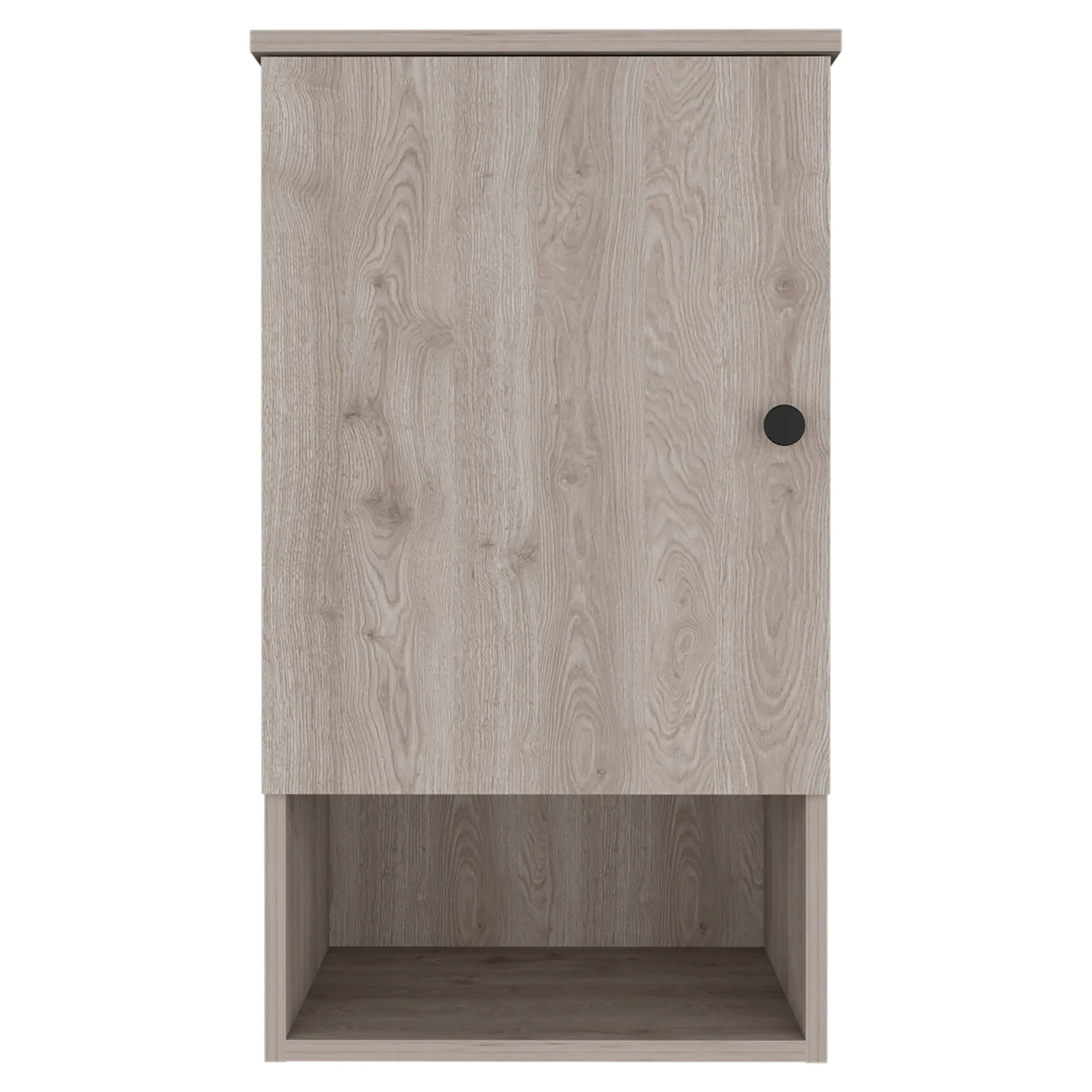16" Light Gray Wood Floating Single Door Bathroom Vanity And Medicine Cabinet Homeroots Bed & Bath