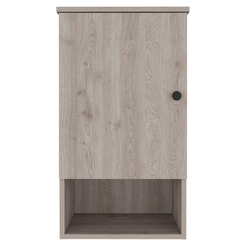 16" Light Gray Wood Floating Single Door Bathroom Vanity And Medicine Cabinet Homeroots Bed & Bath