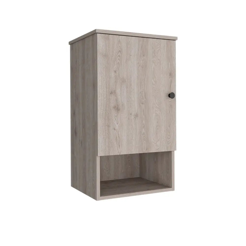 16" Light Gray Wood Floating Single Door Bathroom Vanity And Medicine Cabinet Homeroots Bed & Bath