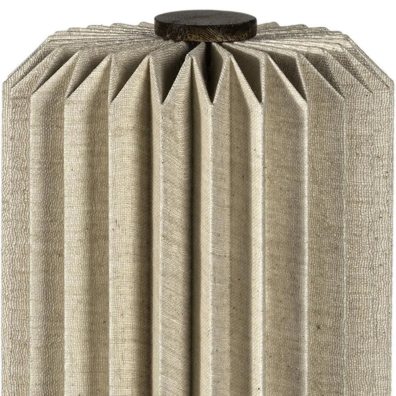 16" Natural Geometric Bedside Lamp With Cylinder Shade Homeroots Lighting