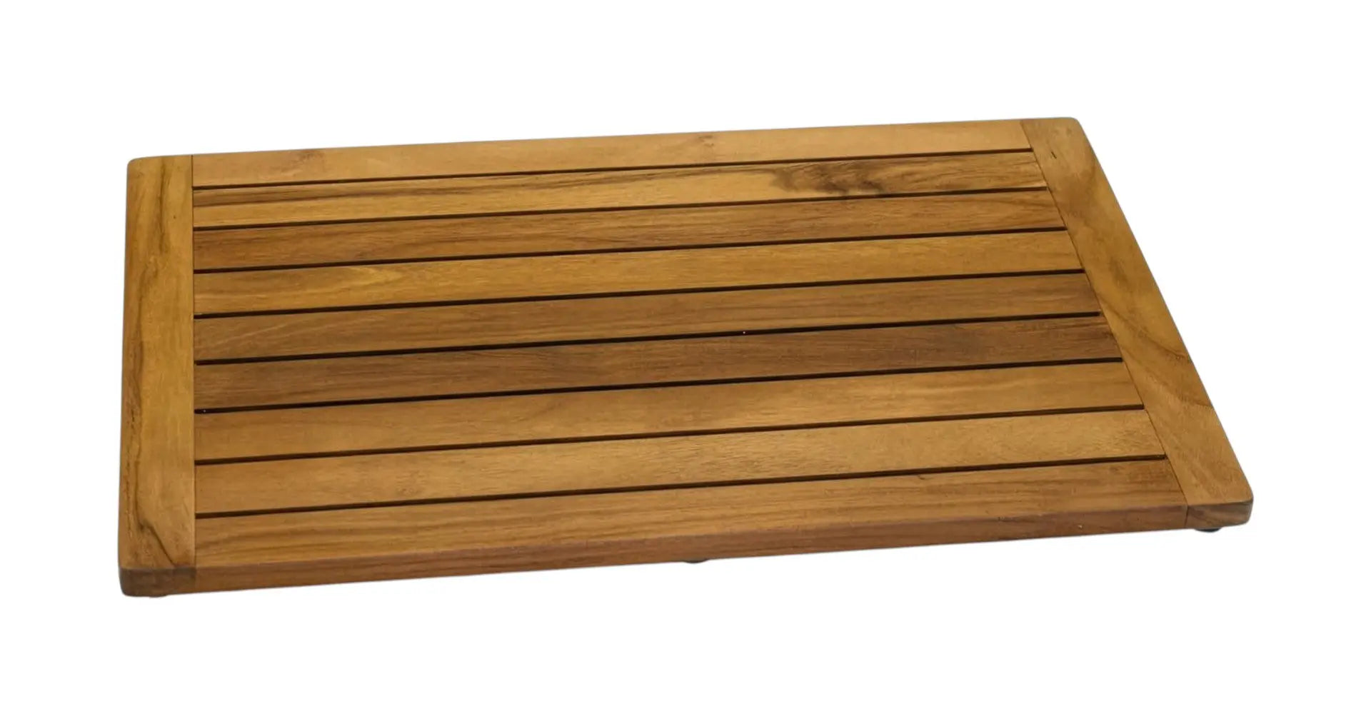 16" Natural Teak Non Slip Bath Mat Homeroots Bed & Bath