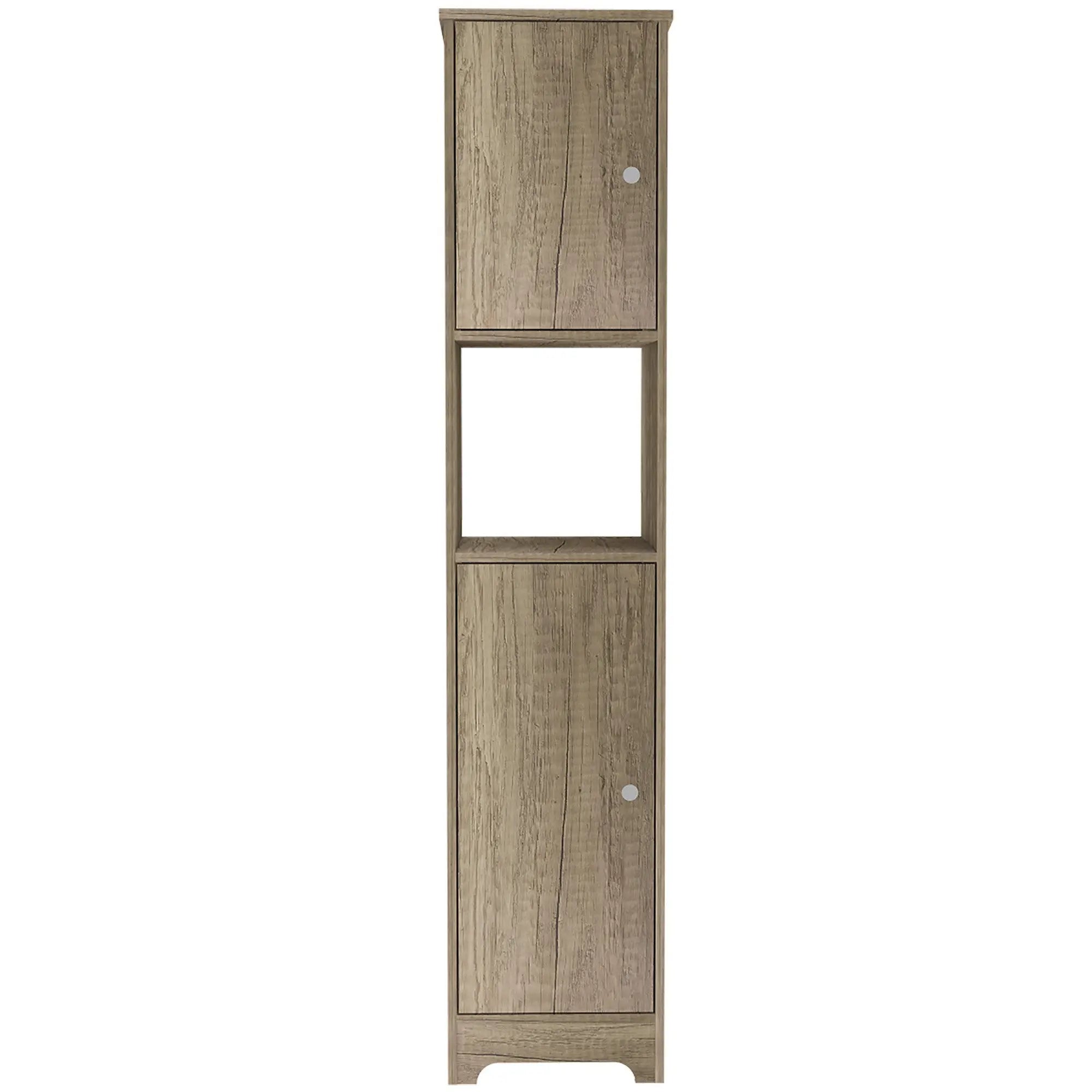 16" Natural Wood Accent Cabinet With Two Doors Homeroots Kitchen & Dining